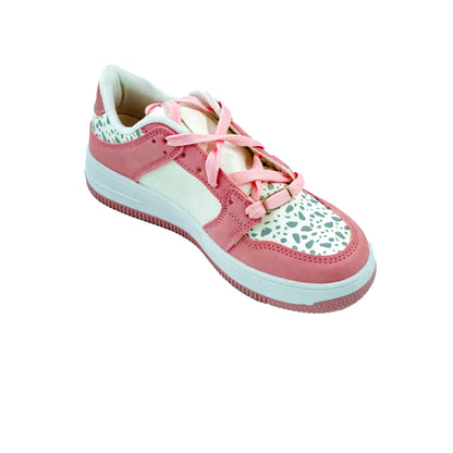 Catchy Girl's Court Pink Sneakers