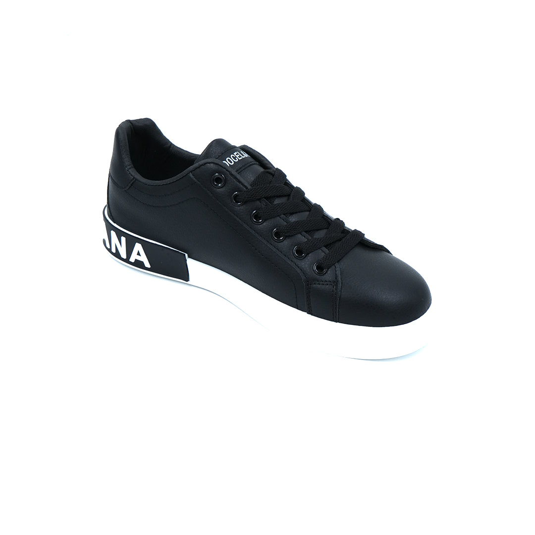 Catchy Low Canvas Leather Sneakers