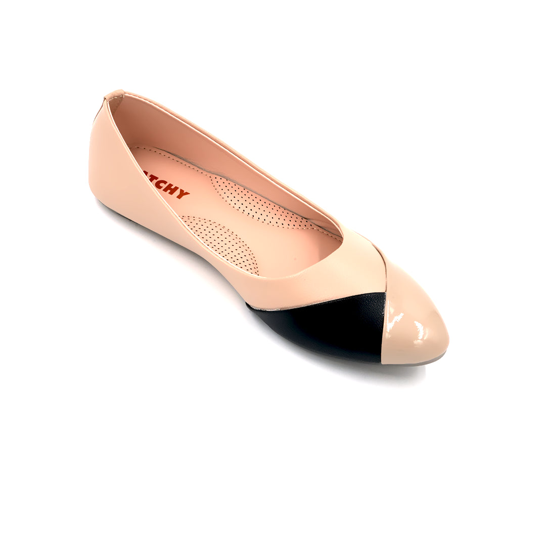Catchy Comfortable Dual-Color Flat Pumps Shoes