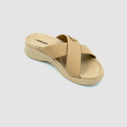 Catchy Cross Strap Wedge Sandal