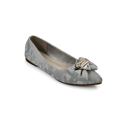 Catchy Orion Silver  with Pearls Pump Shoes
