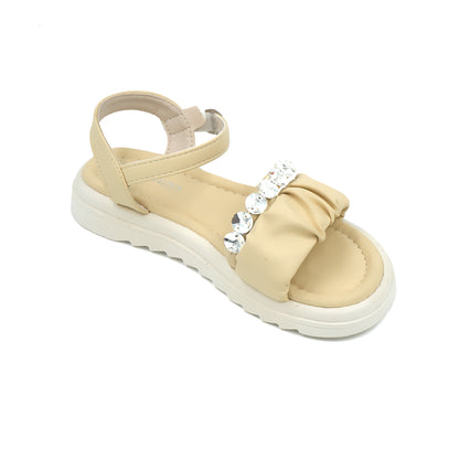 Catchy Girls' Black Chunky Platform Sandal