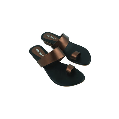Catchy Gold Heeled Sandals