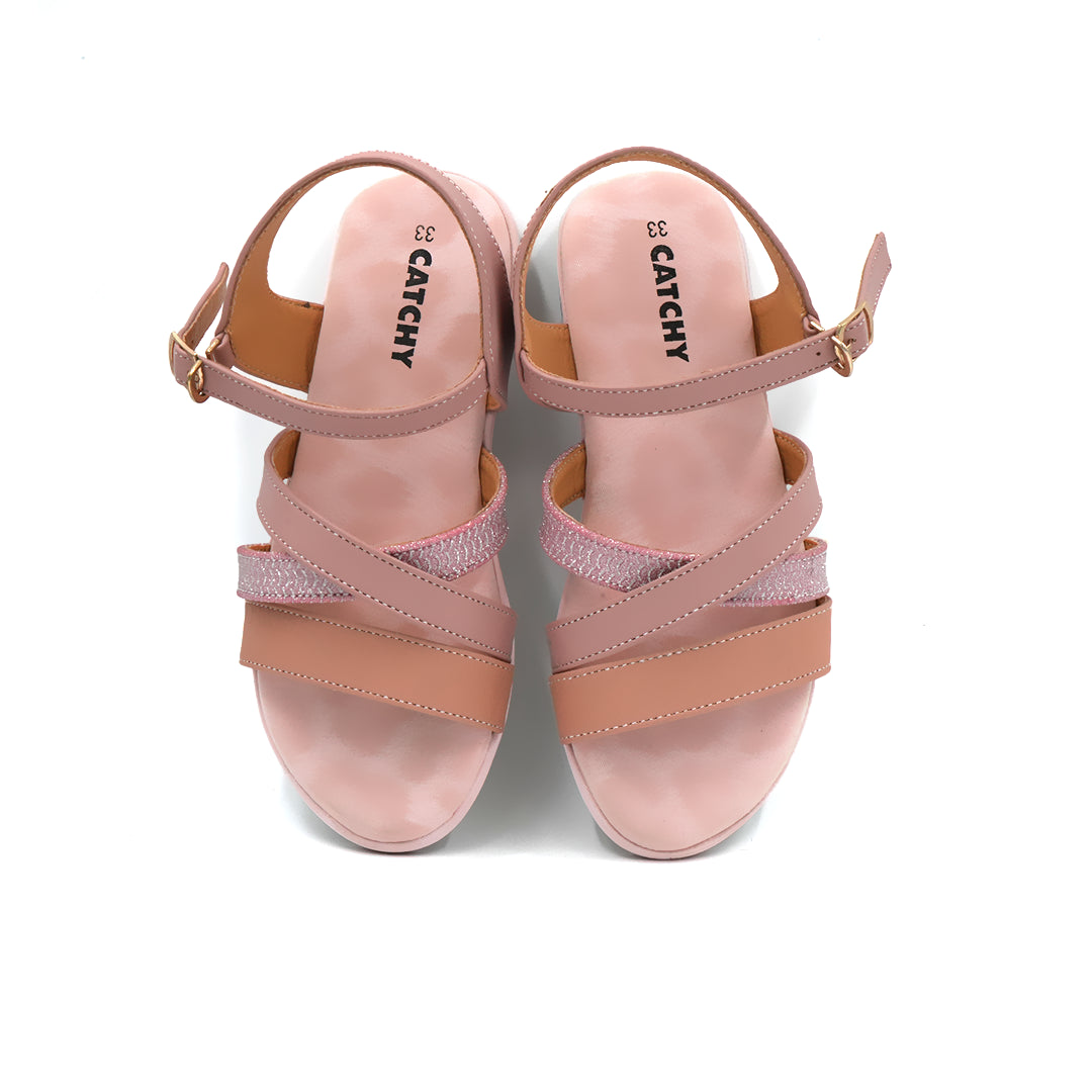 Catchy Girls' Stylish Multi-Strap Sandal