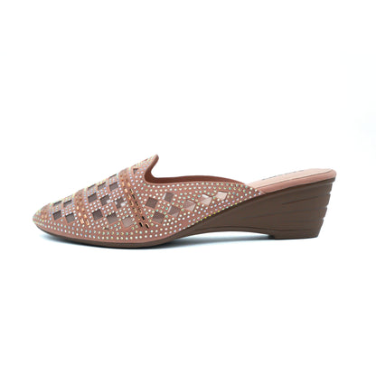 Luxury Embroidered Mules For Women's