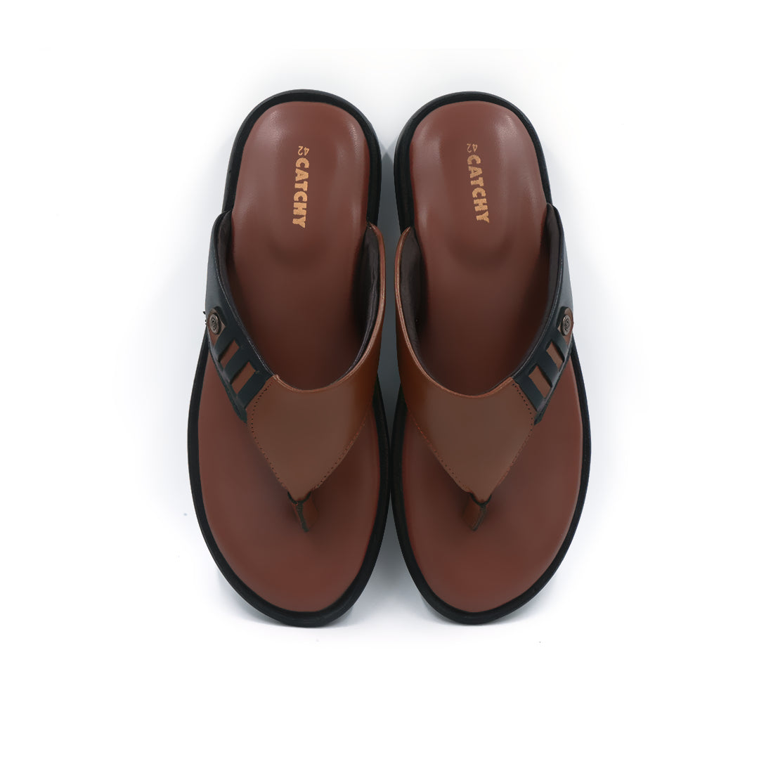 Catchy Men's Classic Chocolate Thong Sandal