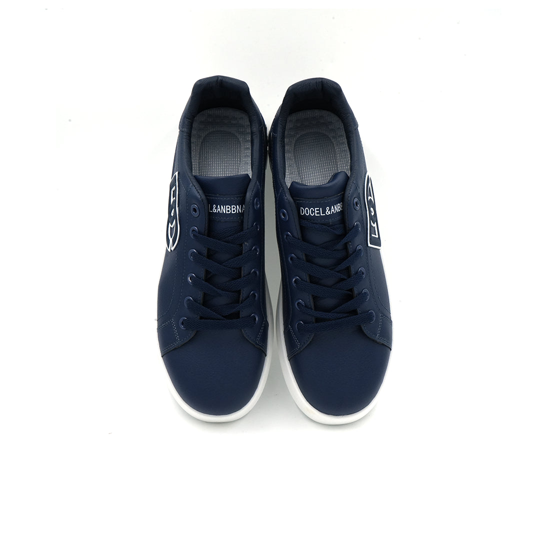 Catchy Low Canvas Leather Sneakers