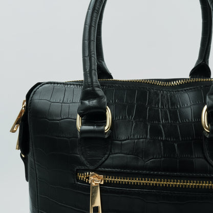 Catchy Genuine Leather Zipper Closure Hand Bag