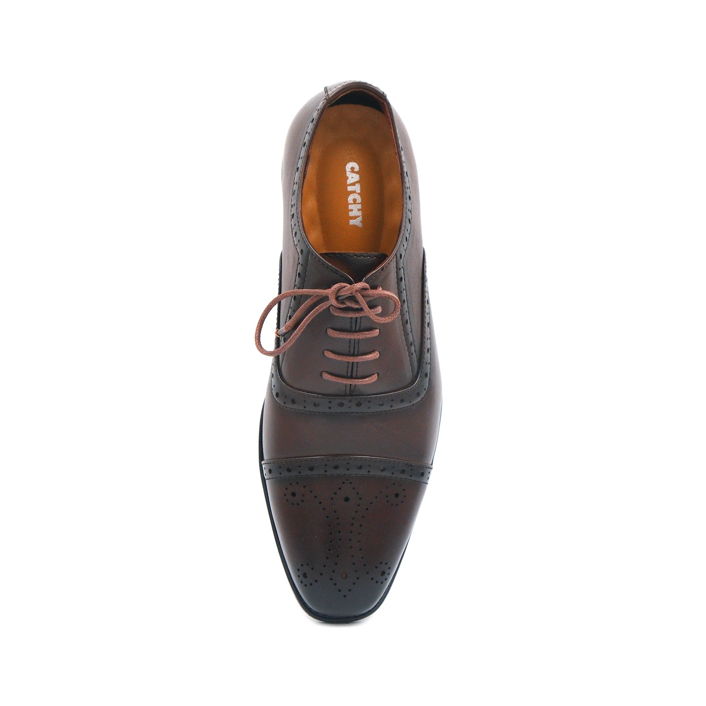 Catchy Elegant Style Leather Oxford Shoes