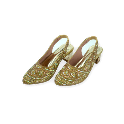 Catchy Slingback Spool Heel