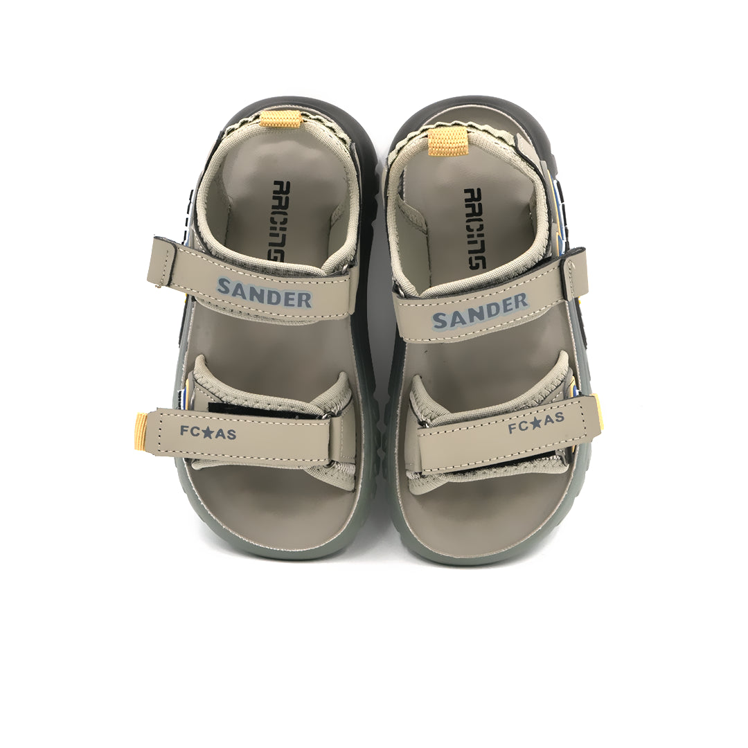 Catchy Kids' Beige Adjustable Sports Sandal