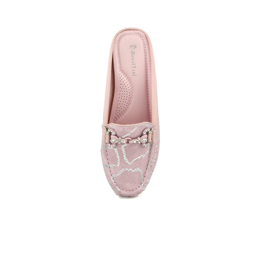 Catchy Women's Pink Mule Pump Shoes