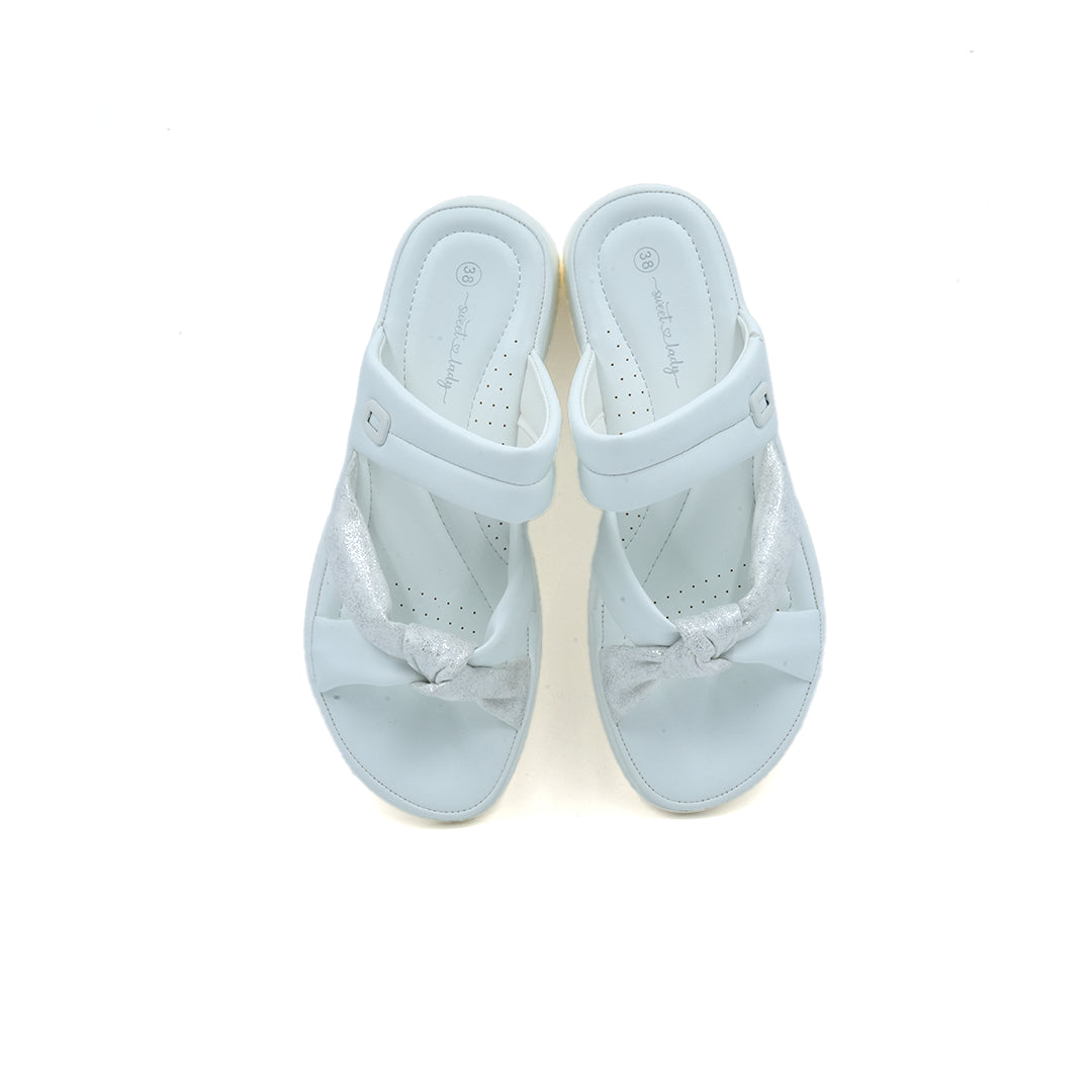 Comfort Bow Accent Slip-On Sandals
