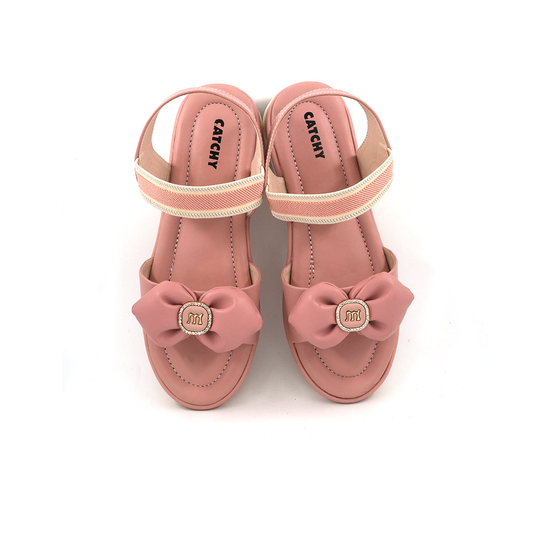 Catchy Girl's Bow Detail Sandals