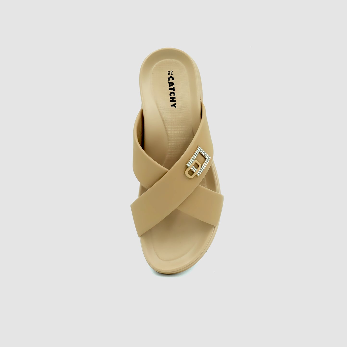 Catchy Cross Strap Wedge Sandal