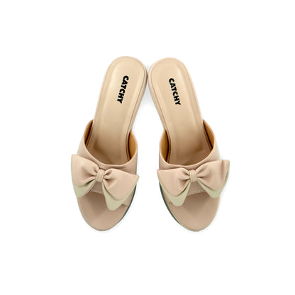 Catchy Women's Comfortable Bowknot Wedge Sandal