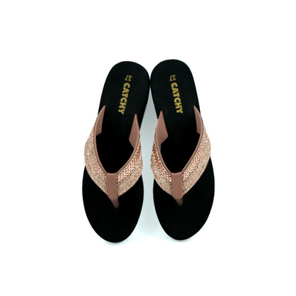 Catchy Women Wedges Rhinestones Sandals