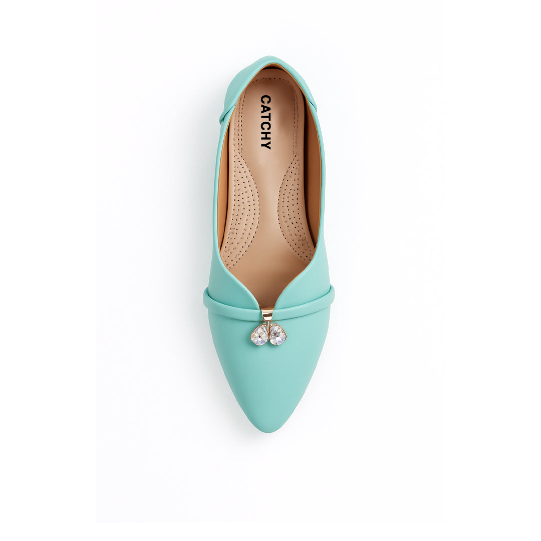 Catchy High Quality Pastel Green Pump Shoes