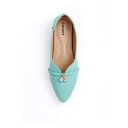 Catchy High Quality Pastel Green Pump Shoes