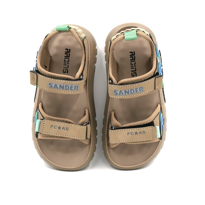 Catchy Kids' Beige Adjustable Sports Sandal
