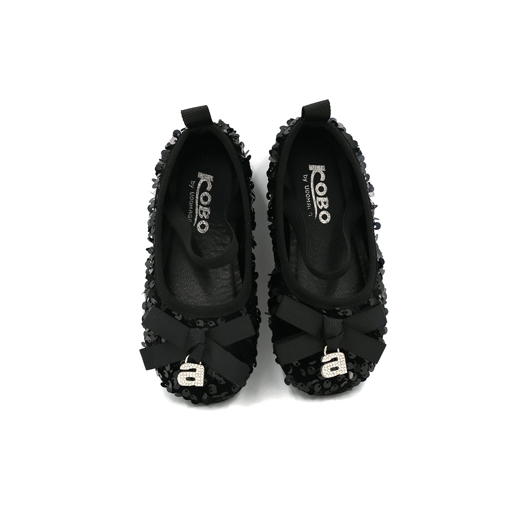 Catchy Princess Black Ballet Shoes