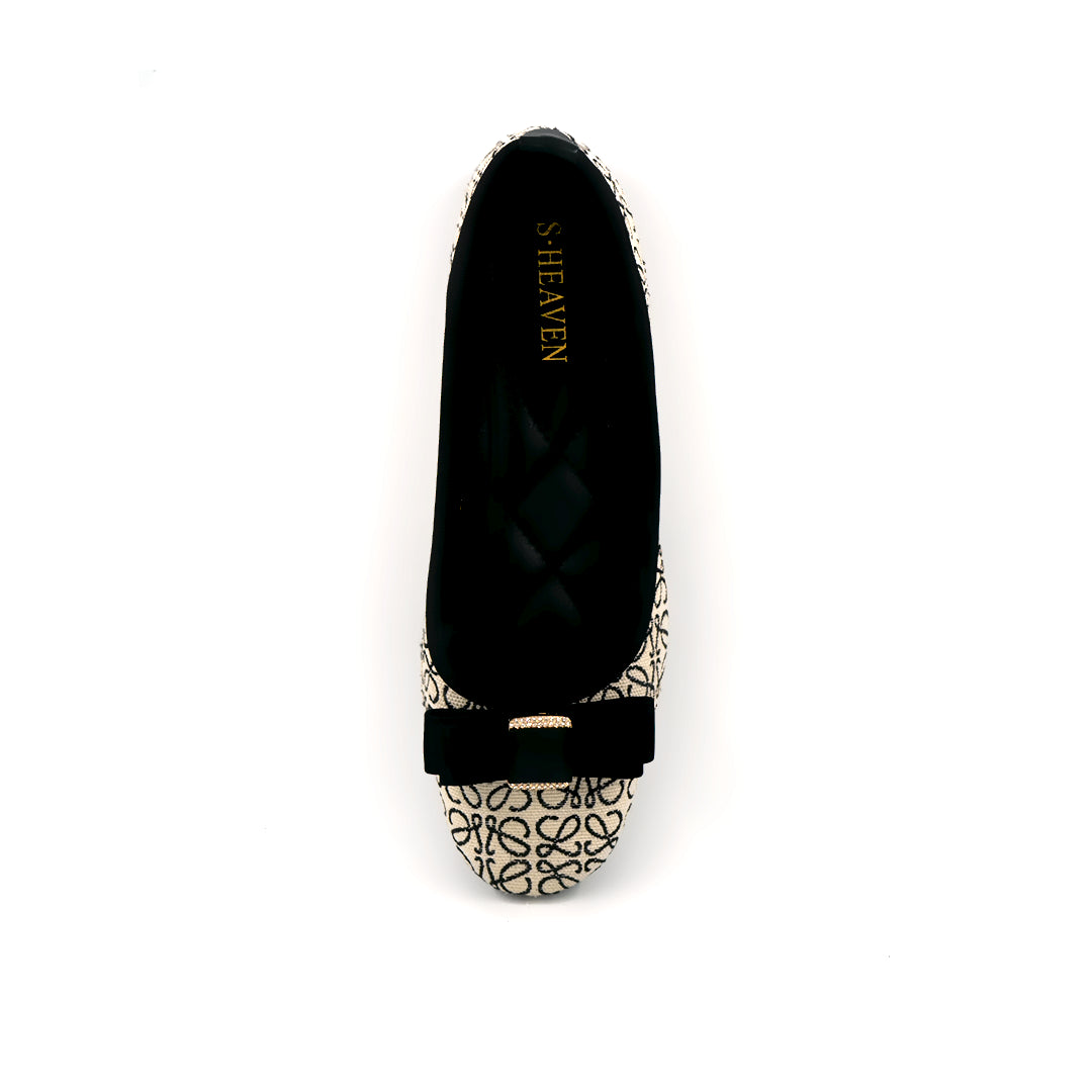 Catchy Women's Casual Glitter Flat Bowknot Pumps
