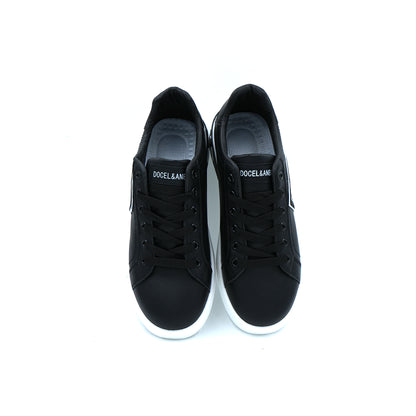 Catchy Low Canvas Leather Sneakers