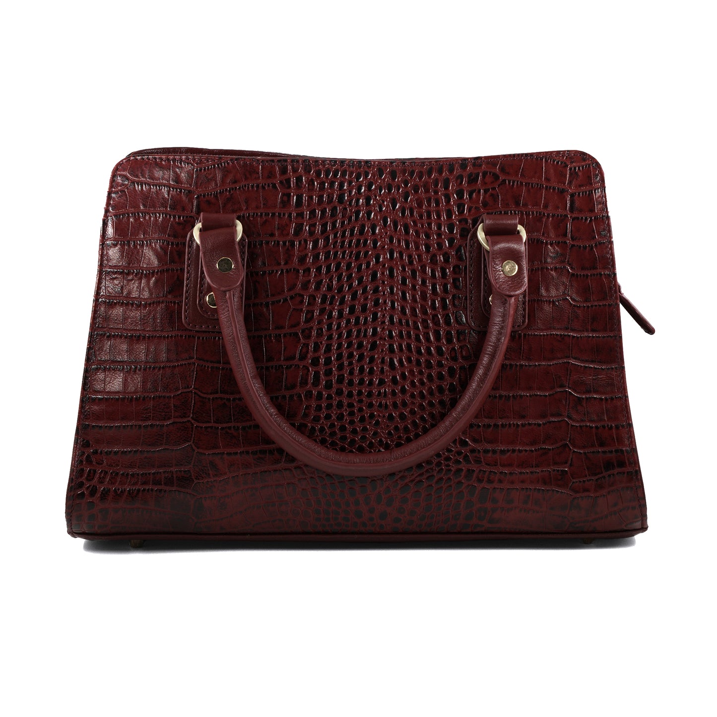 Catchy Genuine Leather Zipper Closure Hand Bag
