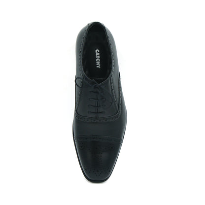 Catchy Elegant Style Leather Oxford Shoes