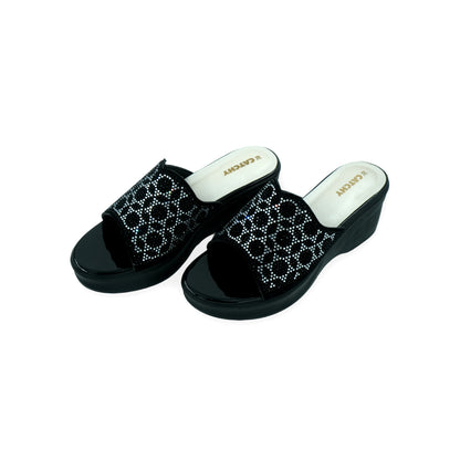 Catchy Women's Rhinestones Wedge Heel