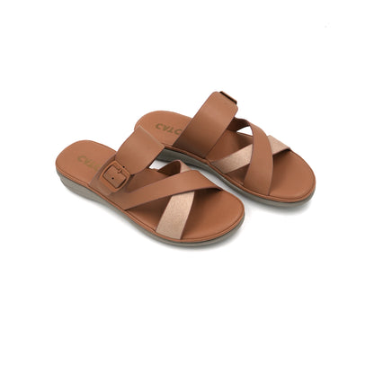 Catchy Cross-Strap Buckle Sandals