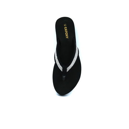 Catchy Rhinestone Flip-Flop Sandals