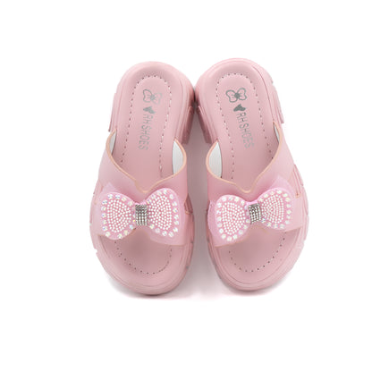 Catchy Girls' Sparkly Butterfly Bow Slipper
