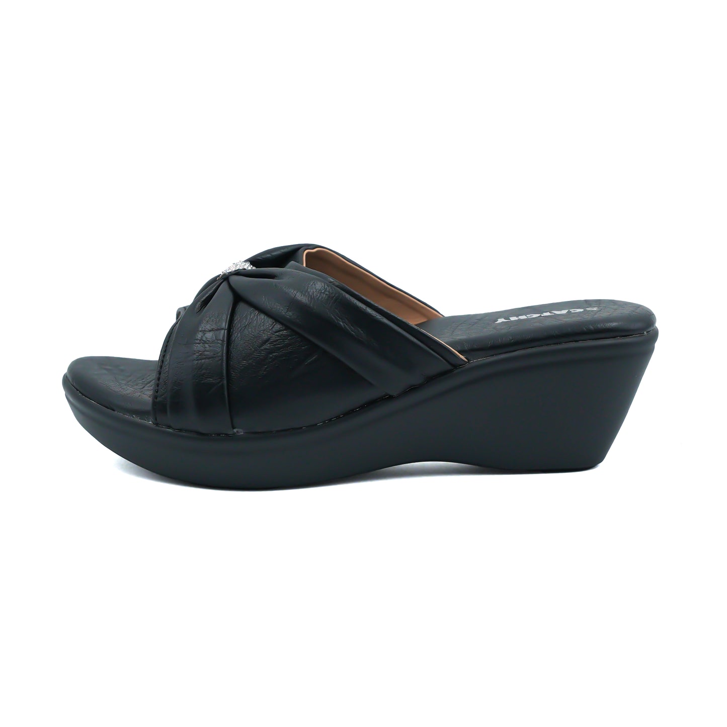 Catchy Wylda Ladies Mid Heel Slipper