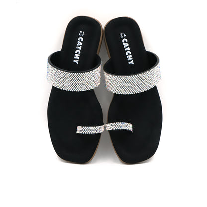 Catchy Trendy Pink Toe-Ring Sandal