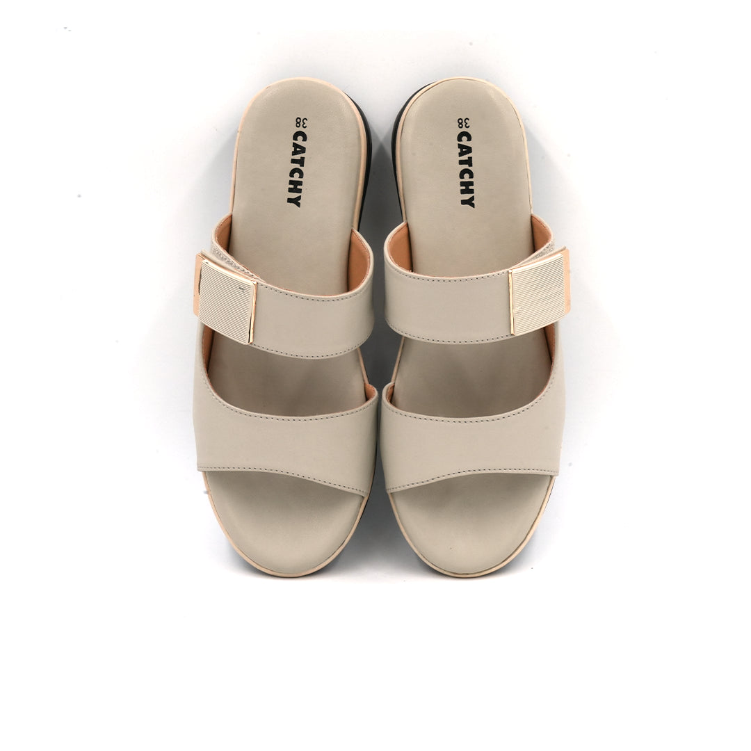 Elegant Double Strap Slip-On Sandals