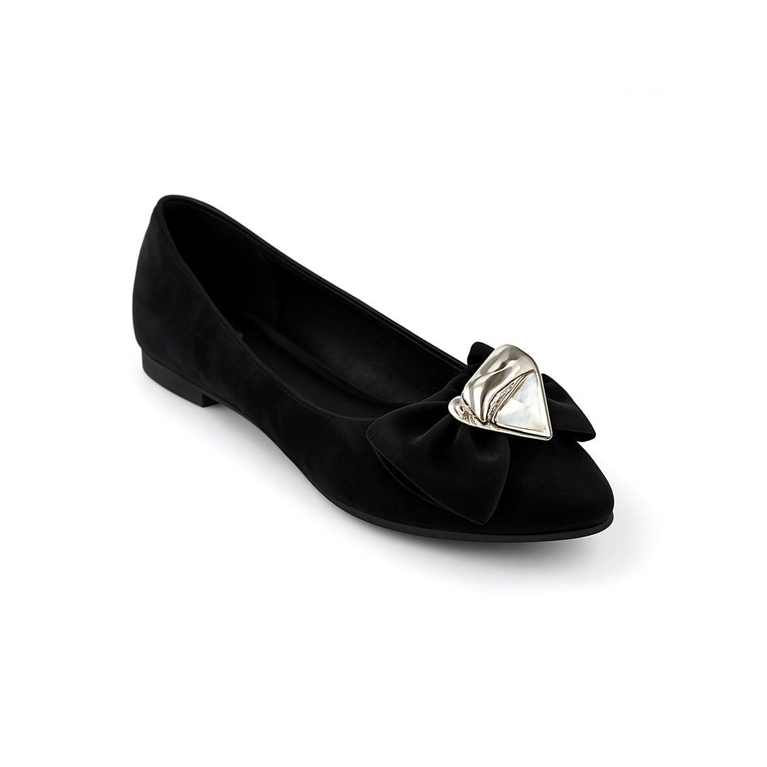 Catchy Orion Black Pearls Pump Shoes