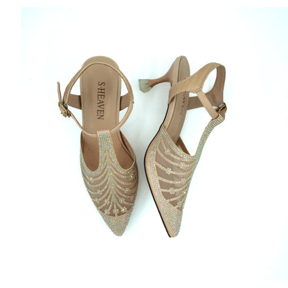 Women's Net Adorned Heels