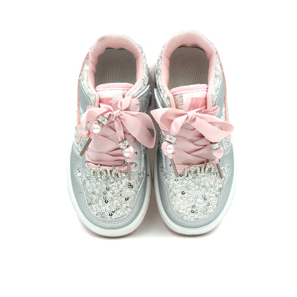 Catchy Luxury Silver Girls Shoes