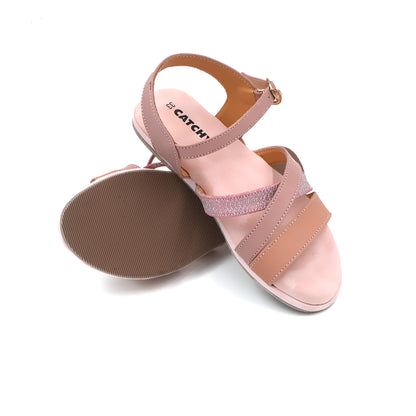 Catchy Girls' Stylish Multi-Strap Sandal
