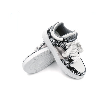 Catchy Men's Lace Up Skate Sneakers