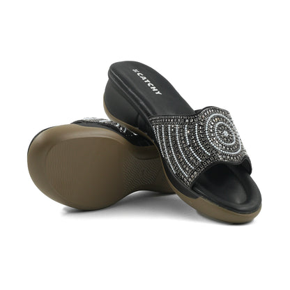 Catchy Gilded Aura Wedges