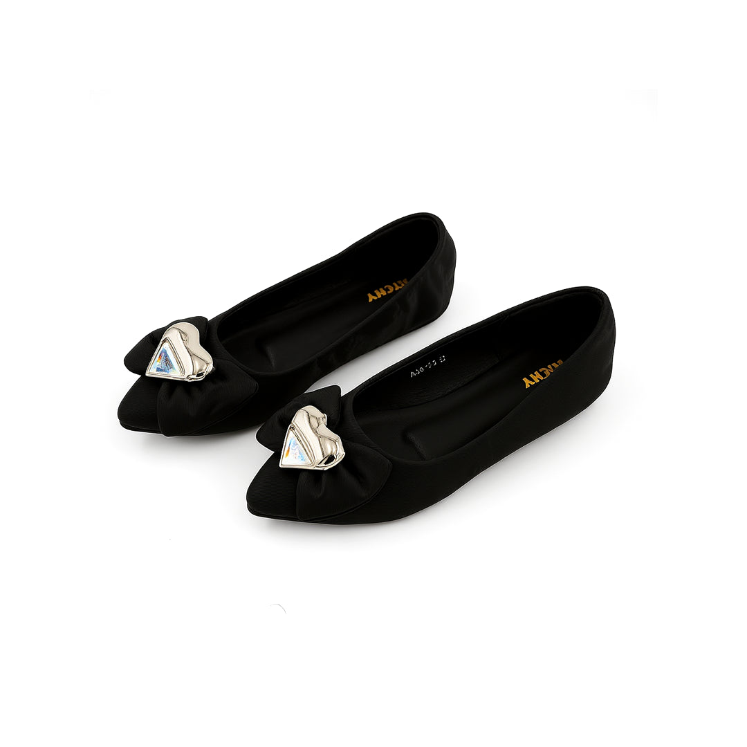 Catchy Orion Black Pearls Pump Shoes