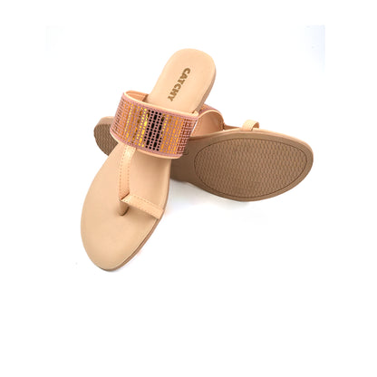 Catchy Flat Toe Ring Sandals for Women's