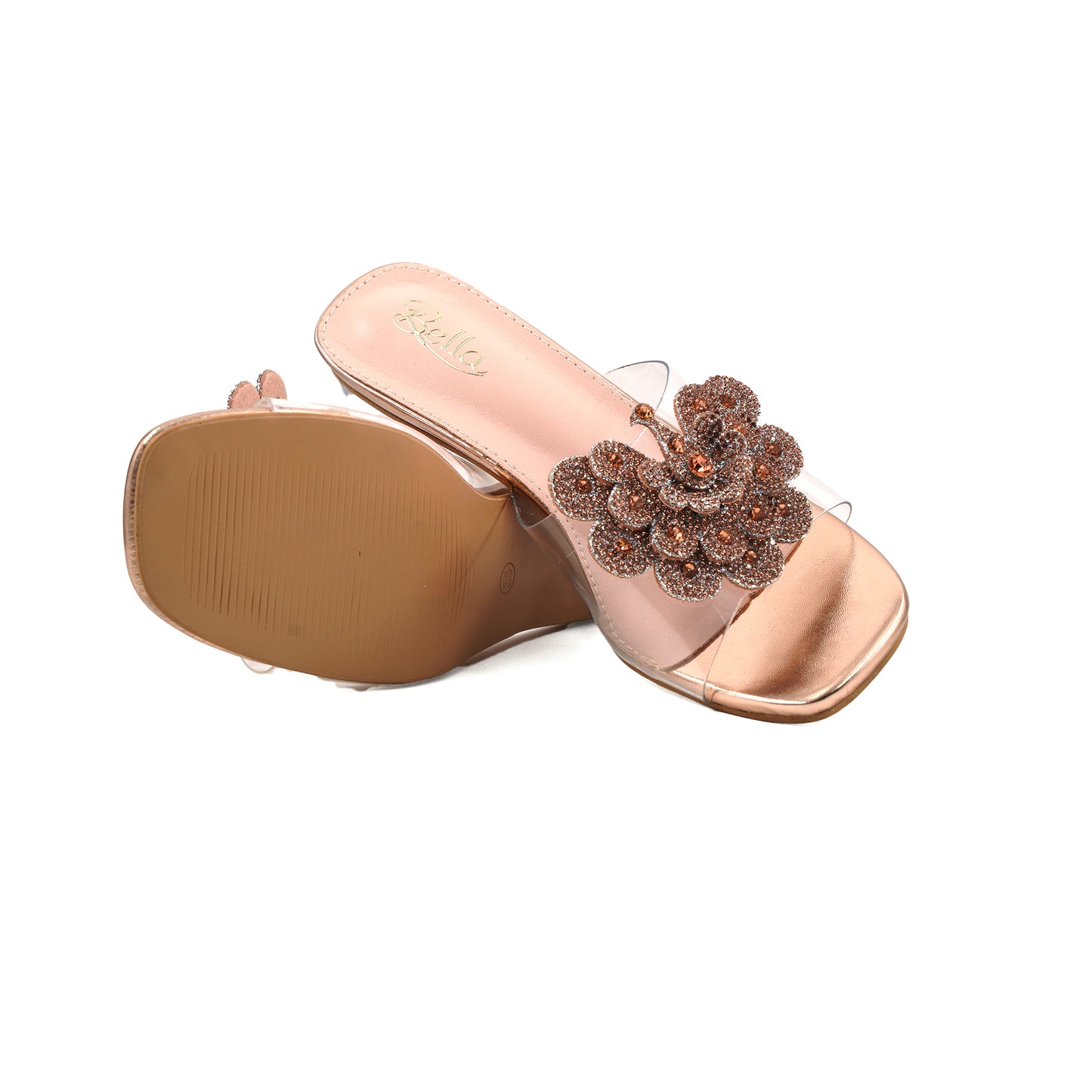 Catchy Metro Women's Rose Gold Casual Heels