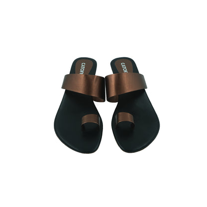 Catchy Gold Heeled Sandals