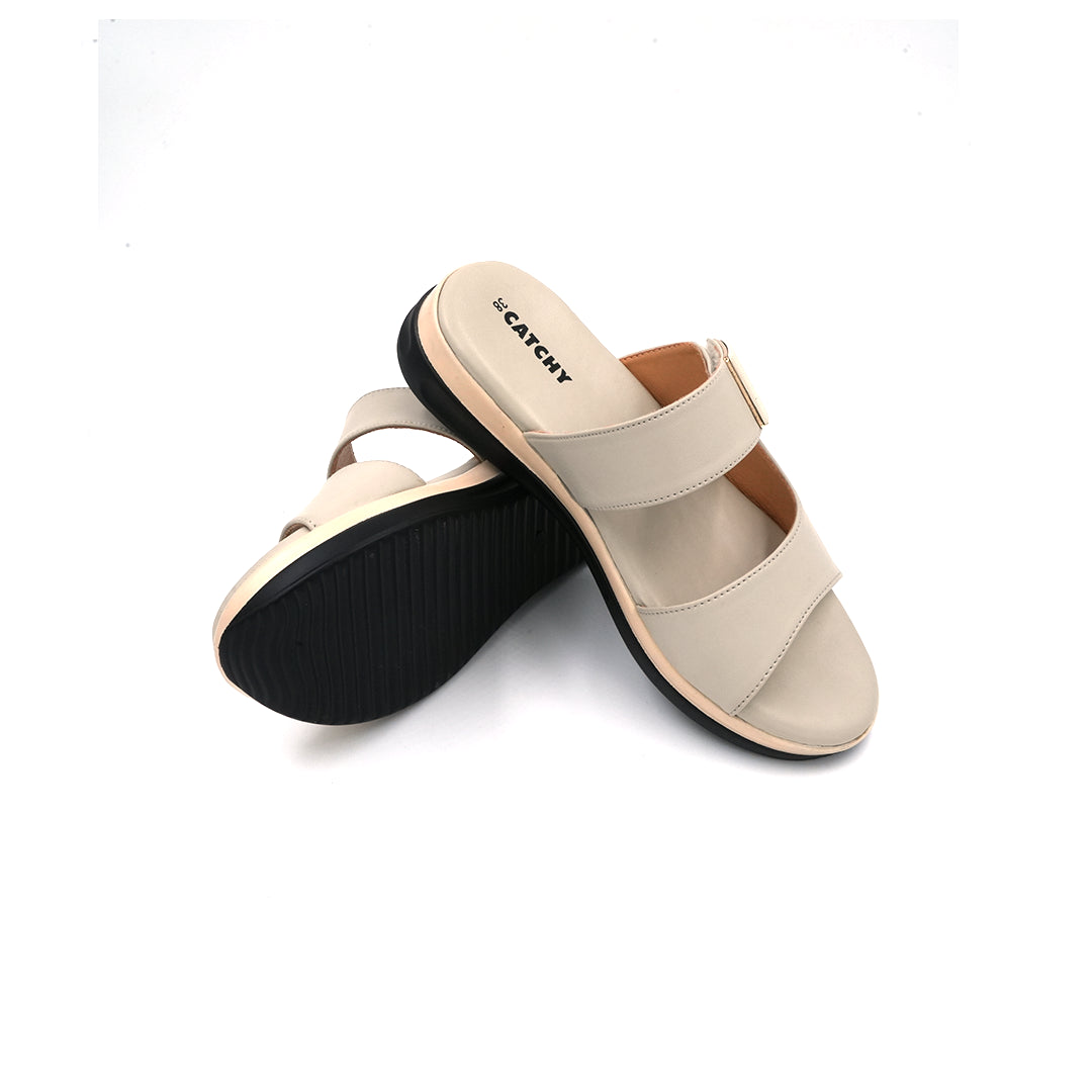 Elegant Double Strap Slip-On Sandals