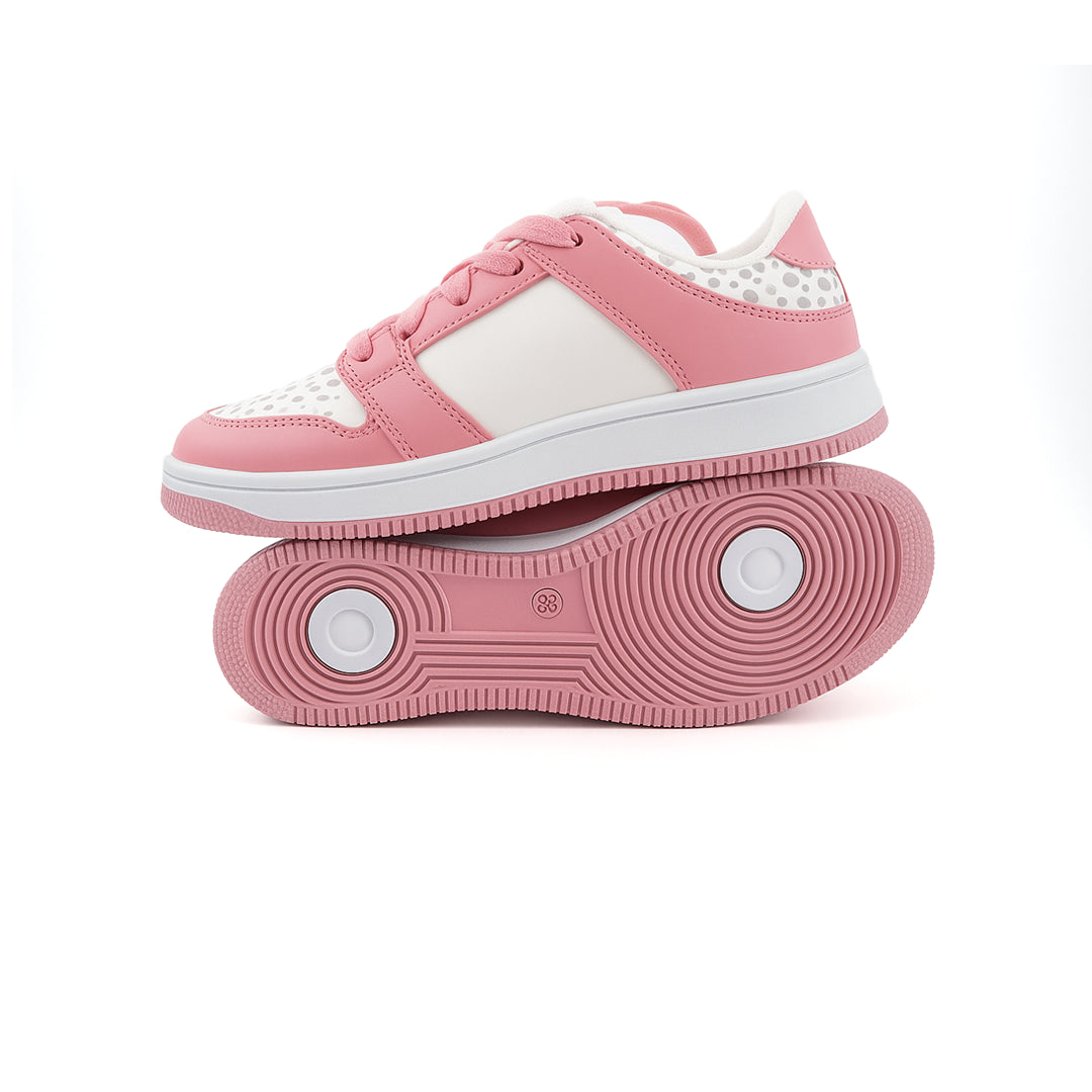 Catchy Girl's Court Pink Sneakers