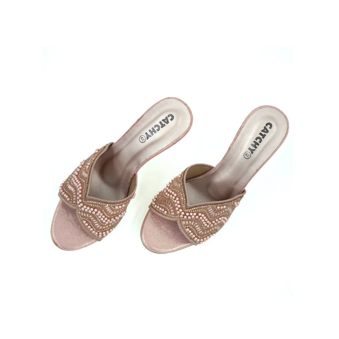 Catchy Embroidered Heel