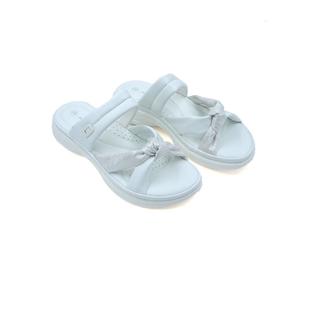 Comfort Bow Accent Slip-On Sandals